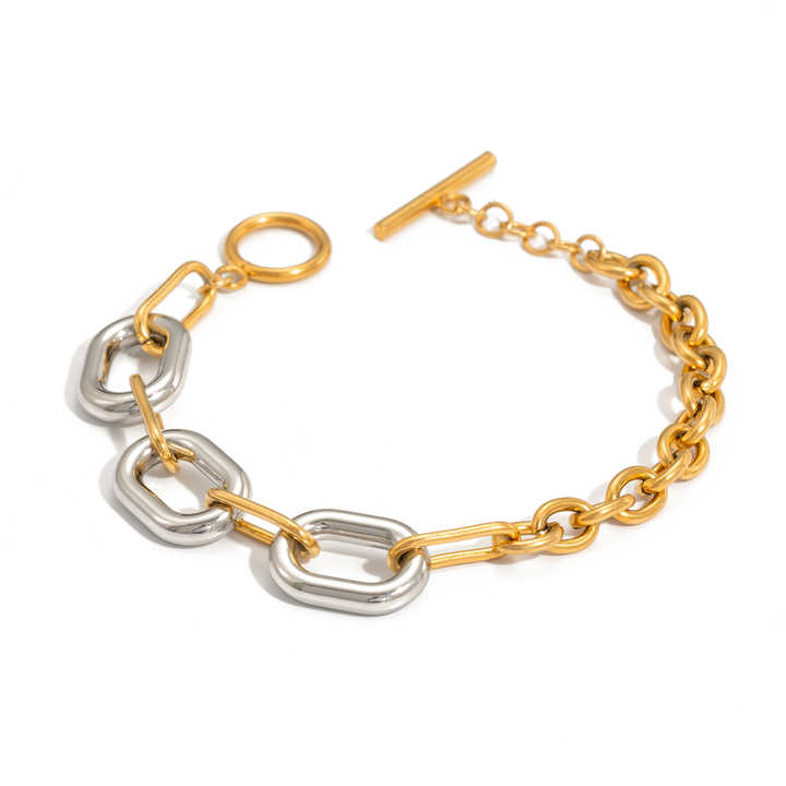 Golden Cubic Bracelet