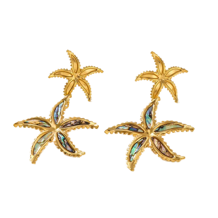 Starfish Pearl Earrings