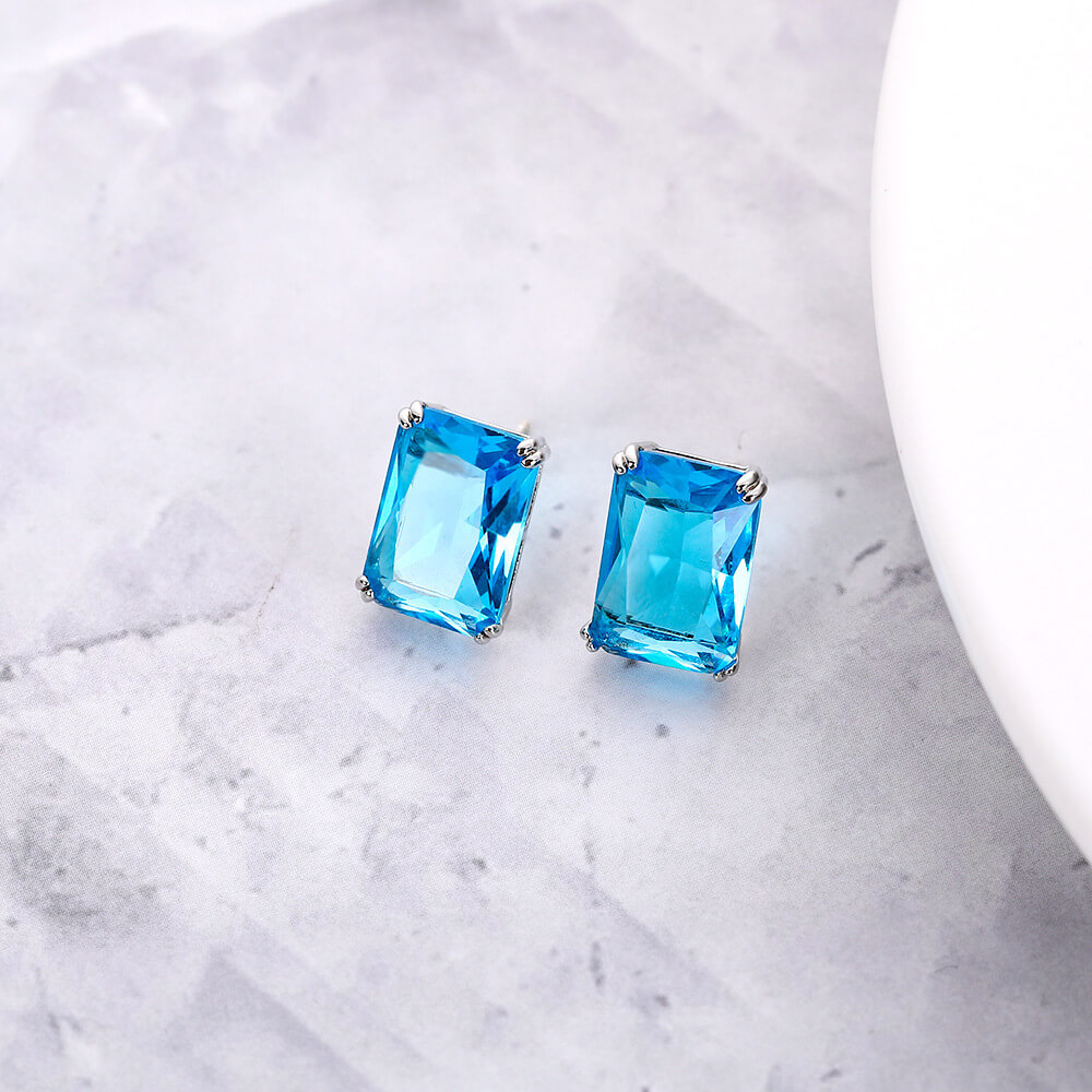Aqua Aura Earrings - Image 2