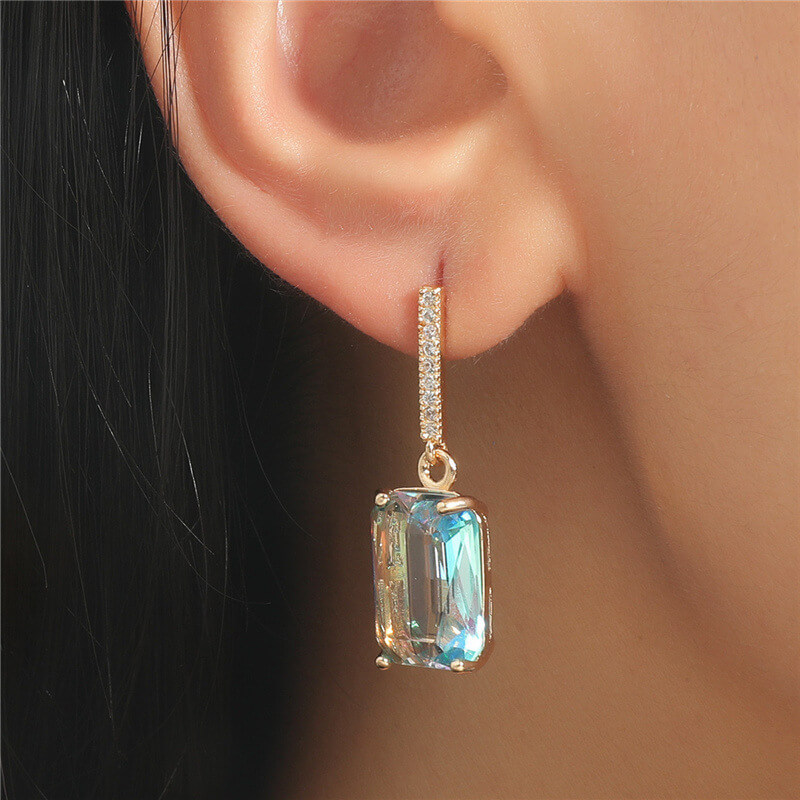 Aqua Aura Earrings - Image 2