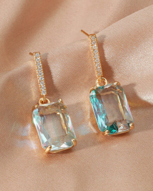Aqua Aura Earrings