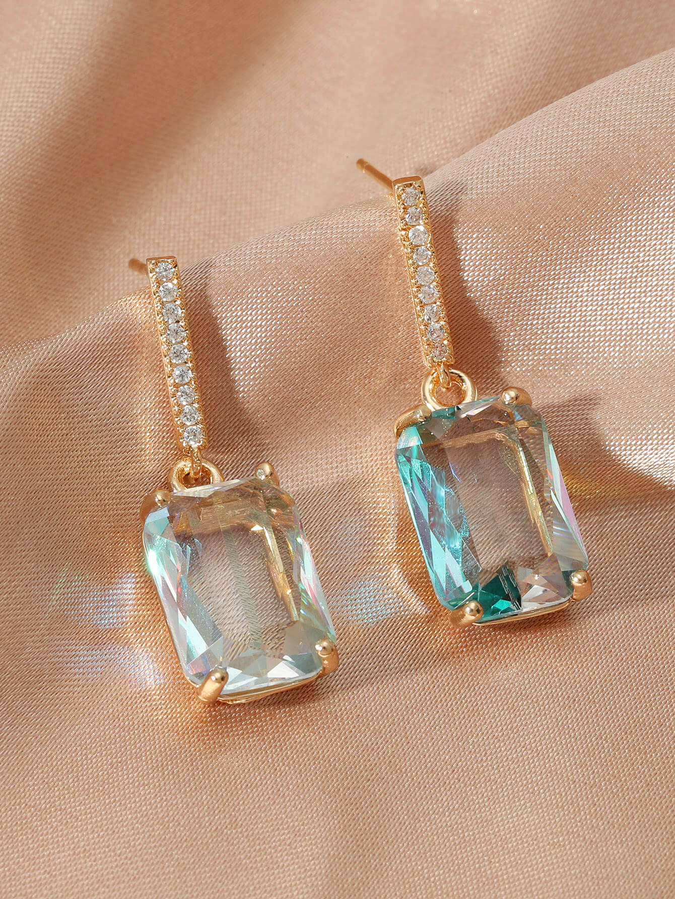 Aqua Aura Earrings